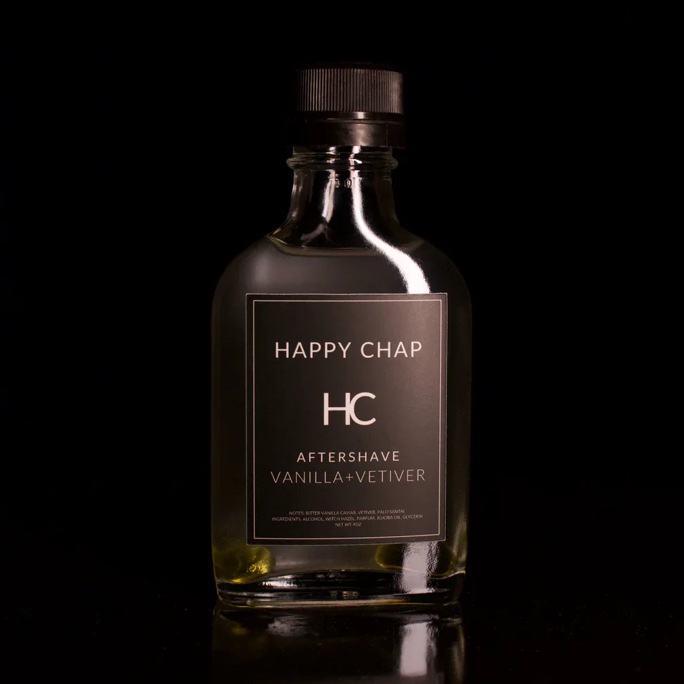 Happy Chap Vanilla + Vetiver Shaving Collection Shaving Kit Pasteur Pharmacy Aftershave Splash
