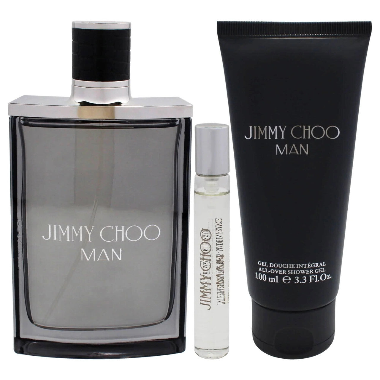 Jimmy choo man 3 pcs set: 3.3 eau de toilette spray + 0.25 eau de toilette spray + 3.3 shower gel MEN Fragrant Nest