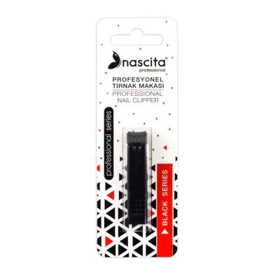Nascita Professional Small Nail Clippers - Black, High-Quality Nail Care Tool for Precise Trimming