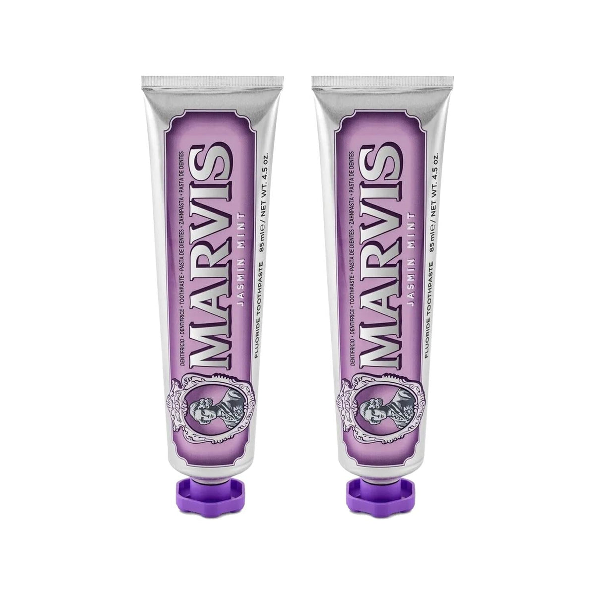 Marvis Premium Jasmin Mint Toothpaste with Xylitol - 2 x 85ml - Refreshing Oral Care