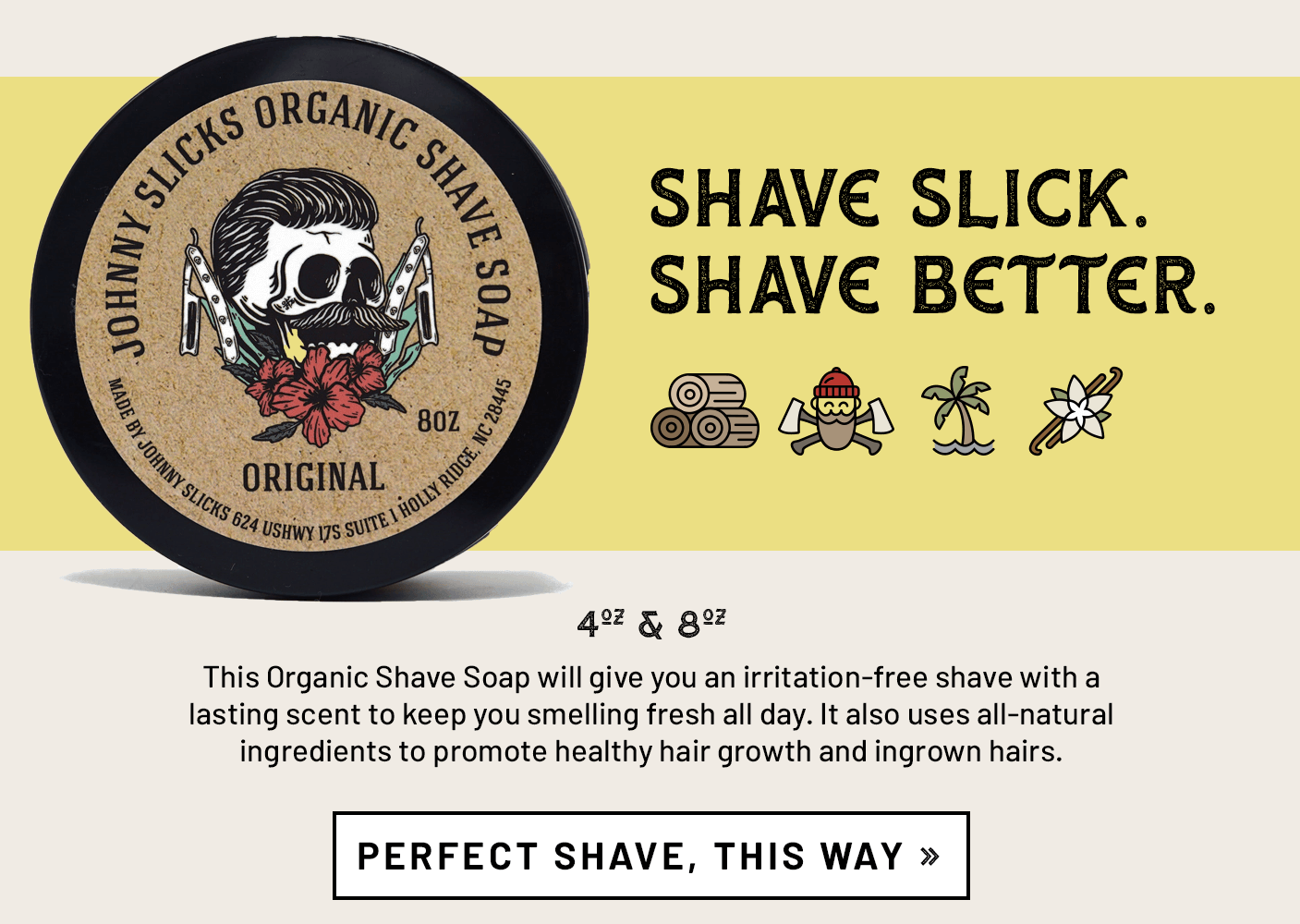 Johnny Slicks Organic Shave Soap Shave Johnny Slicks