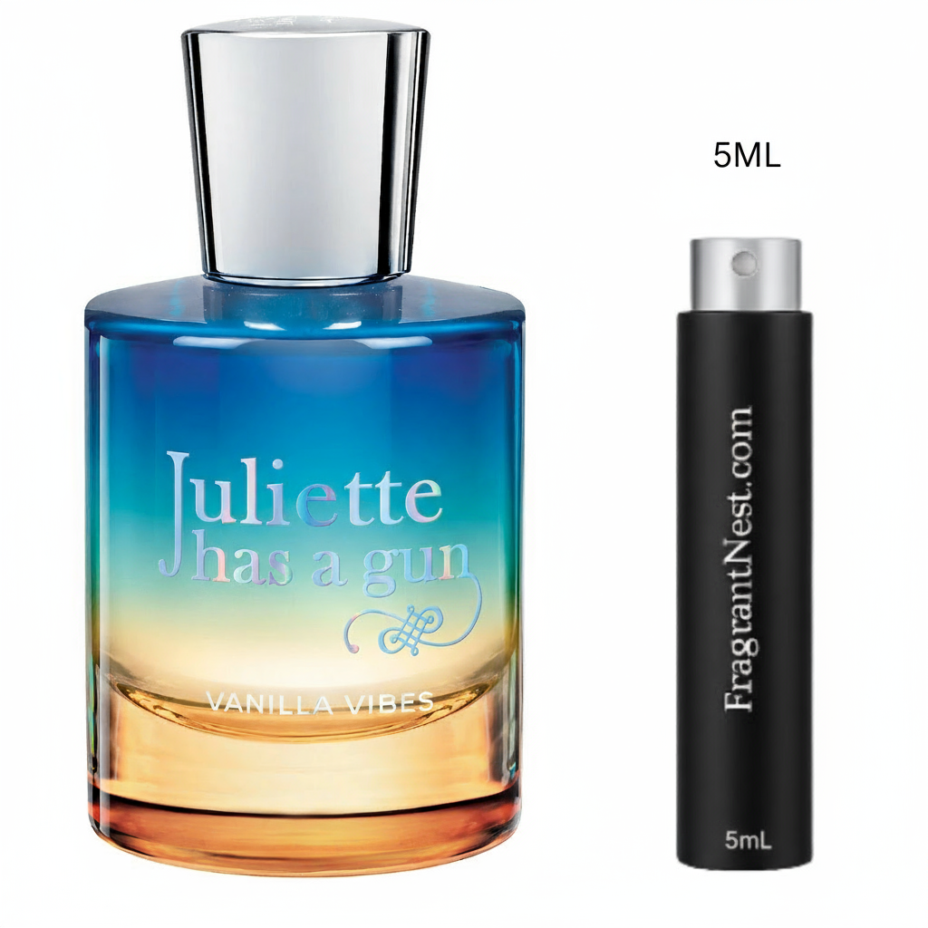 Juliette Has a Gun Vanilla Vibes Eau De Parfum Travel Spray | Sample Fragrant Nest 5mL Travel Size (75 Sprays)