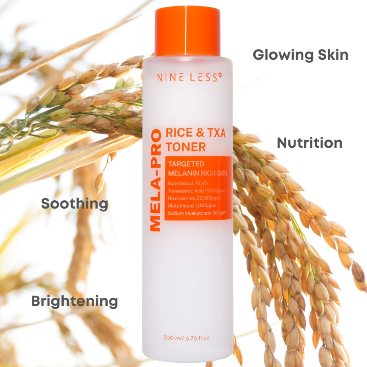 Nineless MELA PRO Rice & TXA Toner Brightening & Nourishing 200ml