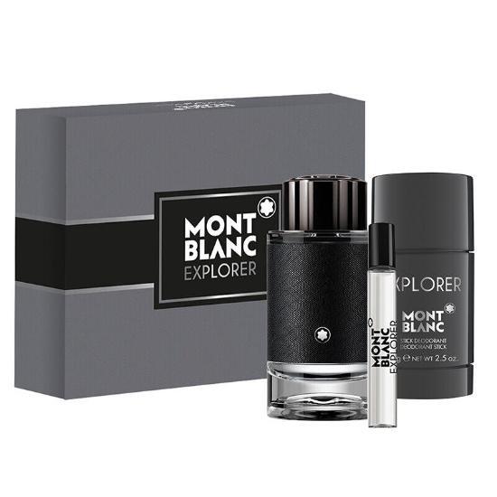Mont Blanc Explorer 3 Piece Gift Set For Men Men's Gift Sets Mont Blanc