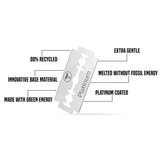 My-Blades Platinum Double Edge Razor Blades 10 ct Razor Blades Pasteur Pharmacy