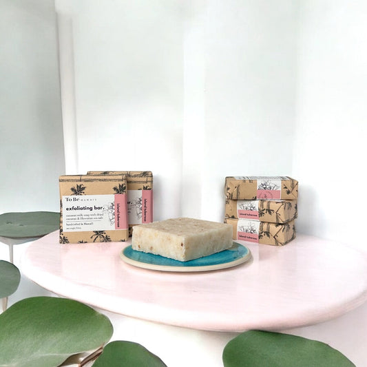 To Be Hawai'i Island Tuberose Exfoliating Soap Bar Handcrafted Soap To Be Hawai'i