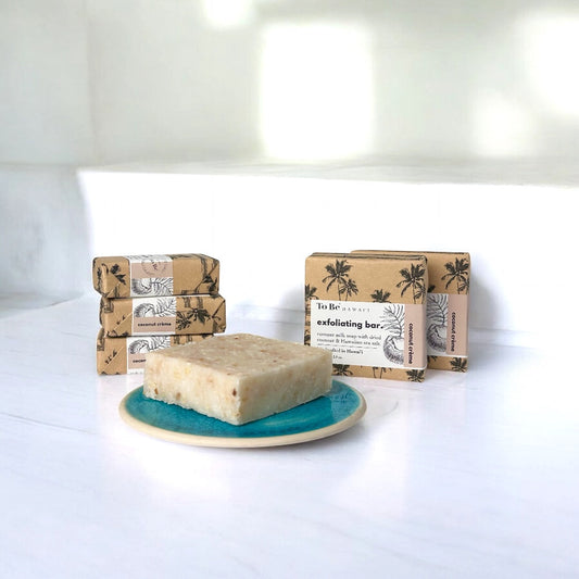 To Be Hawai'i Coconut Crème Exfoliating Soap Bar Handcrafted Soap To Be Hawai'i