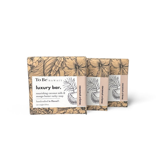 To Be Hawai'i Coconut Crème Luxury Soap Bar Handcrafted Soap To Be Hawai'i Everyday Luxury (3.8 oz)