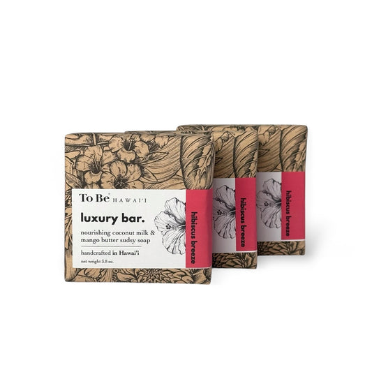 To Be Hawai'i Hibiscus Breeze Luxury Soap Bar Handcrafted Soap To Be Hawai'i Everyday Luxury (3.8 oz)
