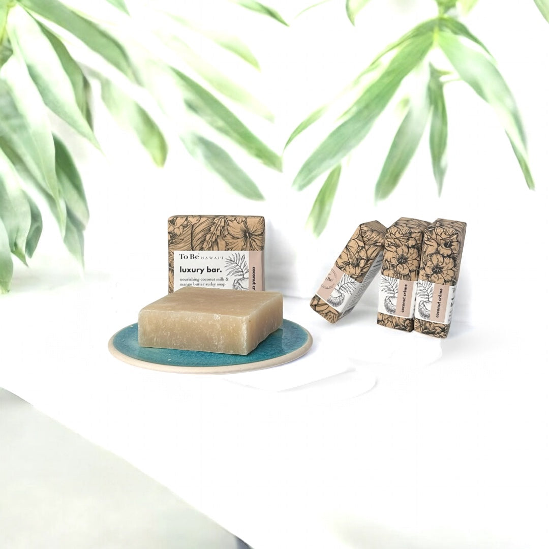To Be Hawai'i Coconut Crème Luxury Soap Bar Handcrafted Soap To Be Hawai'i