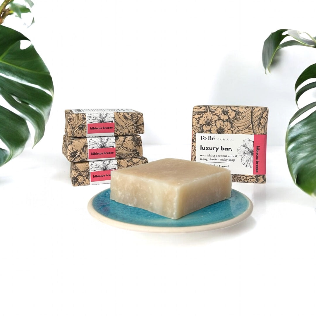 To Be Hawai'i Hibiscus Breeze Luxury Soap Bar Handcrafted Soap To Be Hawai'i