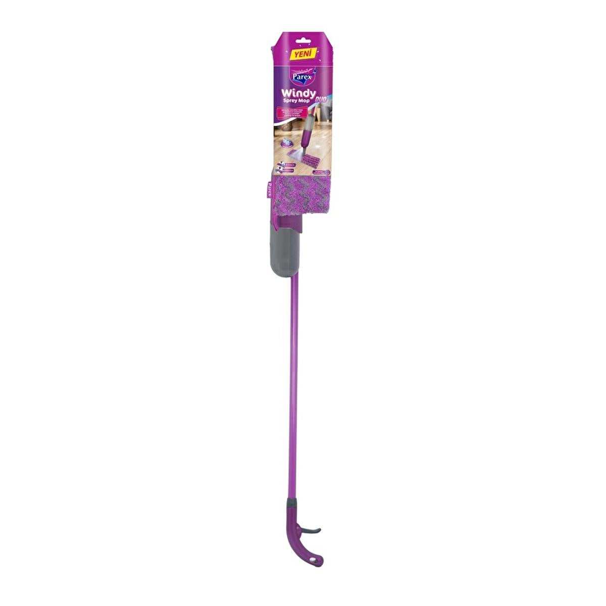 Mopa de microfibra Parex Windy Duo: reutilizable, de doble cara y lavable para una limpieza de suelos eficaz