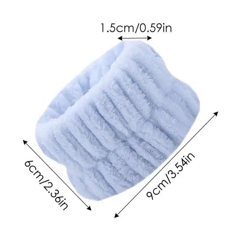 Color: GRAY, Ships From: CHINA - 2pc Wrist Washing Belt Soft Microfiber Towel Wristbands For Washing Face Water Absorption Washing Prevent Wetness Wrist Washband
