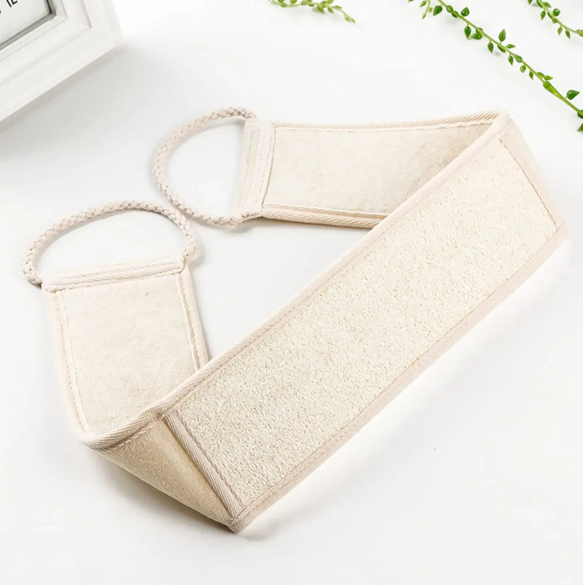 Color: Red - Bath Sponge Natural Exfoliating Loofah Sponge Scrubber Body Backwash Belt Back Exfoliator Strap Bath Accessories