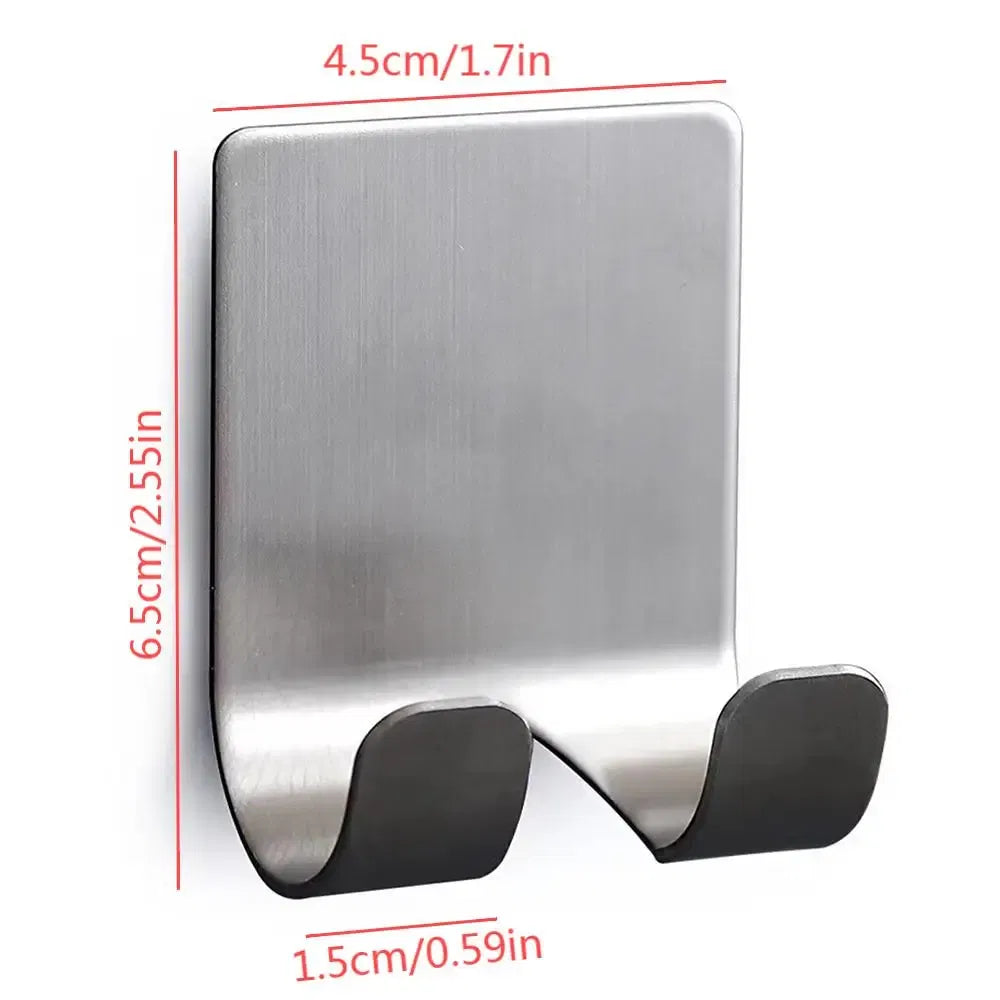 Color: DARK GRAY - Punch-free Razor Holder, Storage Hook, Space Aluminum Multi-purpose Bathroom Accessories