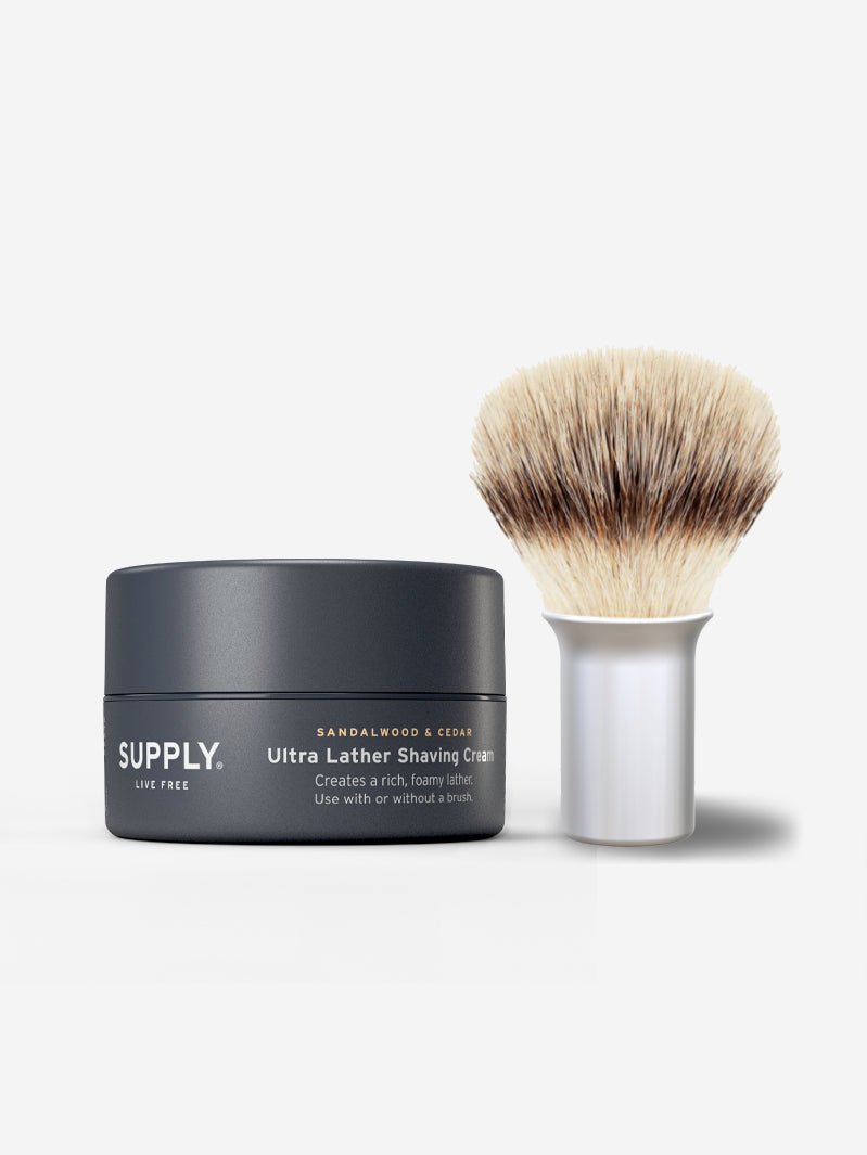 Shaving Cream Starter Shaving Bundle Supply Sandalwood & Cedar Classic Matte