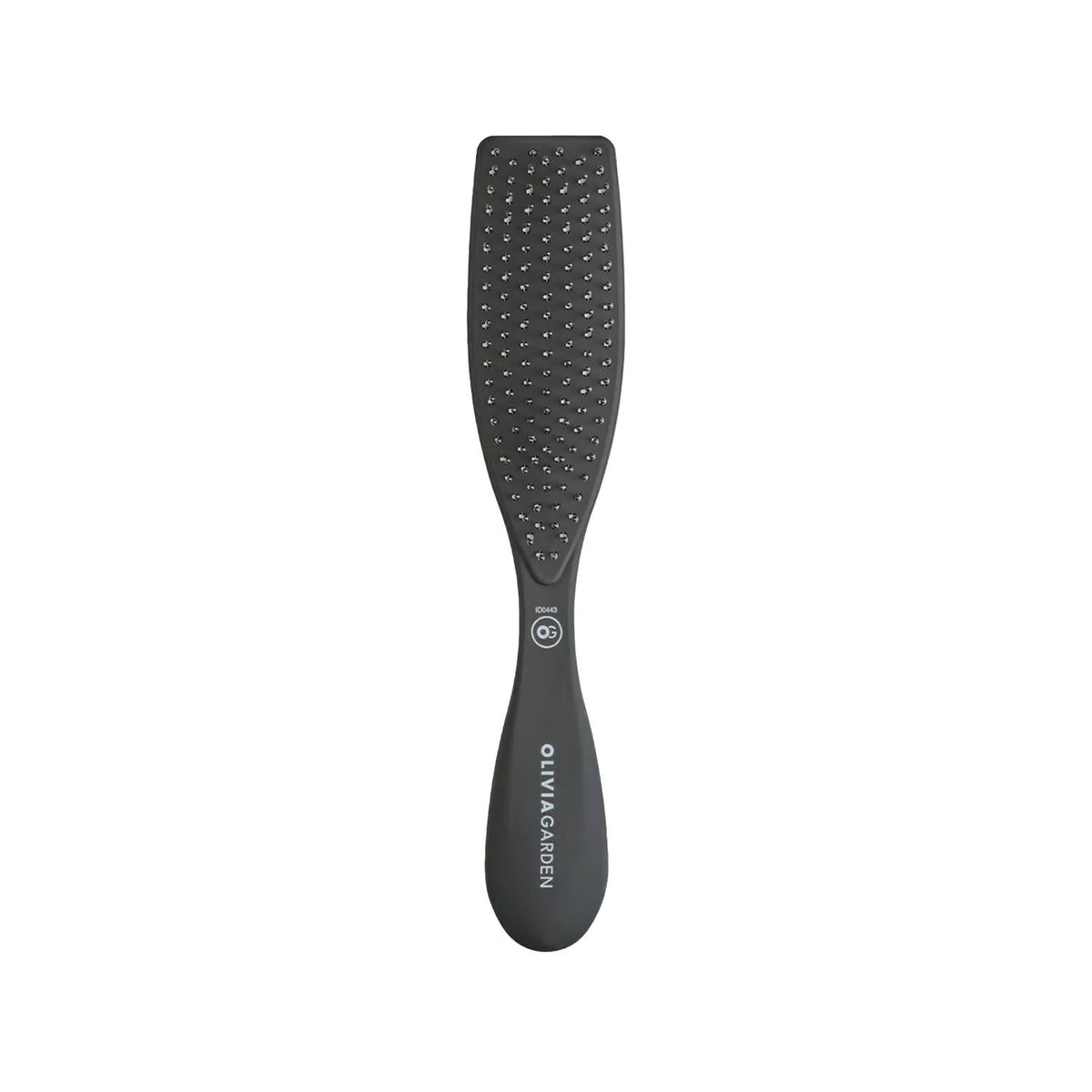Olivia Garden Essential Style Wet Thick Hair Brush - Gentle Detangling, Reduces Breakage - Matt Black Finish