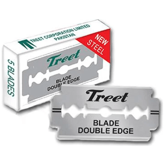 Treet New Steel Double Edge Razor Blades - 10 Pack Razor Blades Pasteur Pharmacy
