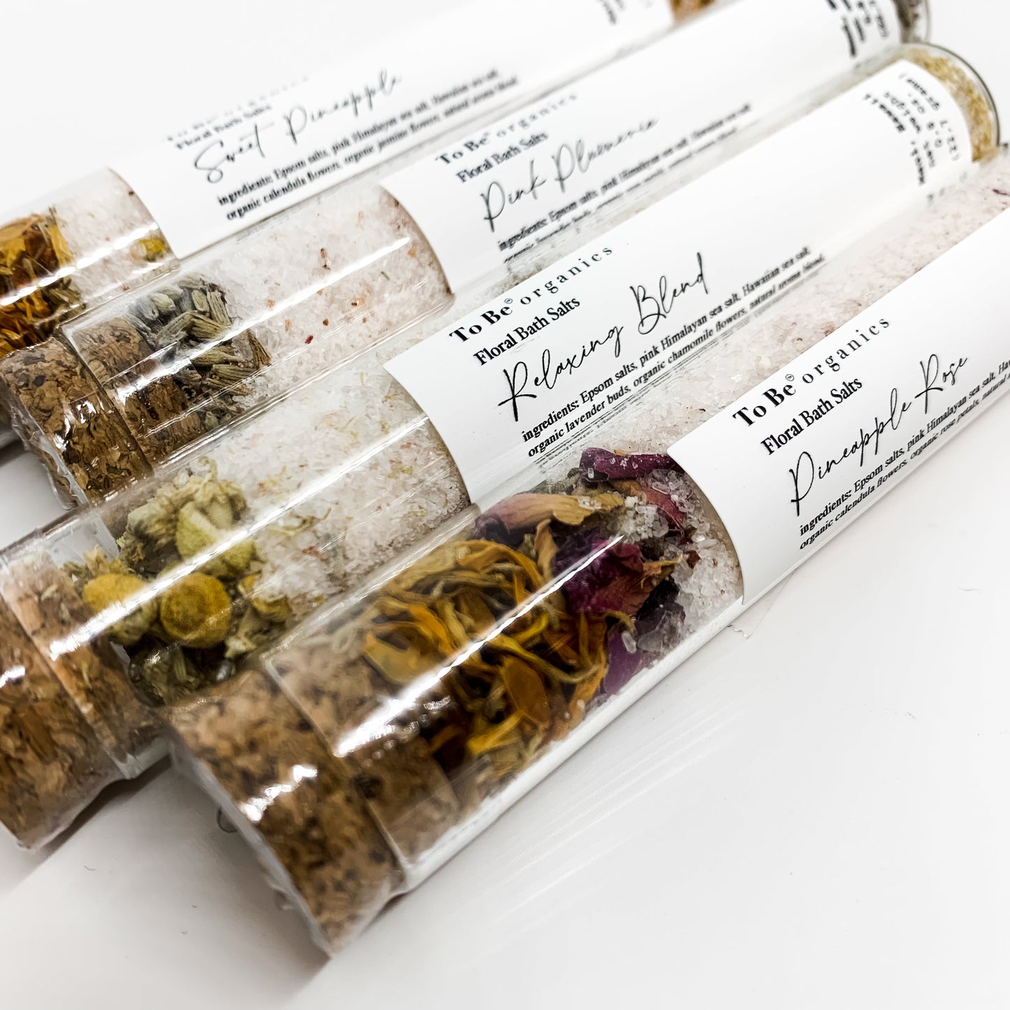 To Be Hawai'i Floral Bath Salts Mini Test Tubes Bath & Body To Be Hawai'i