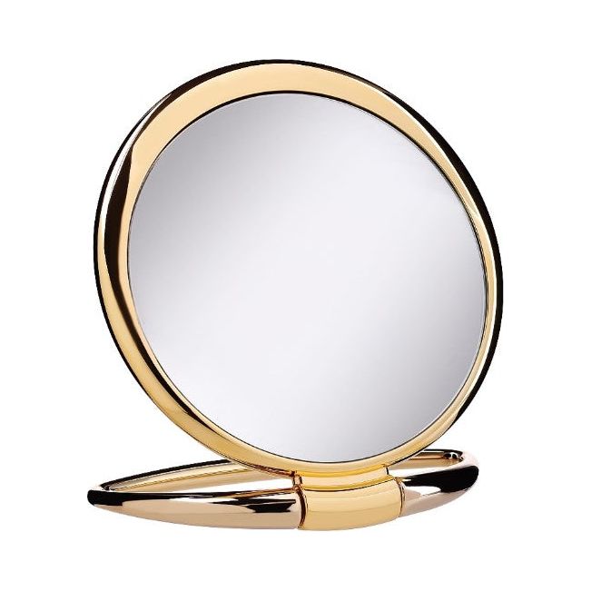 Janeke AU443.3 Diameter 17 cm Golden Table Mirror Makeup Mirror Pasteur Pharmacy