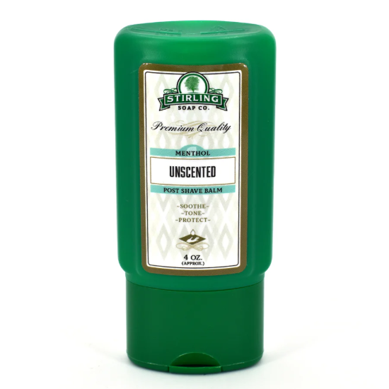 Baume après-rasage Stirling Soap Co. mentholé sans parfum, 118 ml (4 oz)