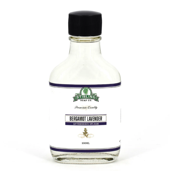 Stirling Soap Co - Bergamot Lavender Aftershave Splash 100ML Aftershave Pasteur Pharmacy