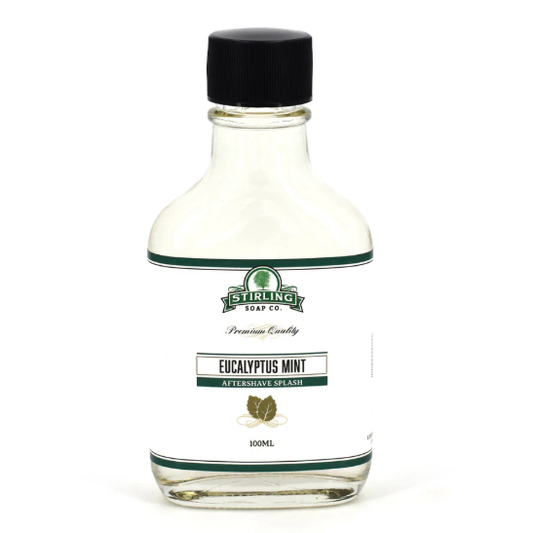 Stirling Soap Co. Eucalyptus Mint Shaving Collection Shaving Set Pasteur Pharmacy Aftershave Splash 100Ml