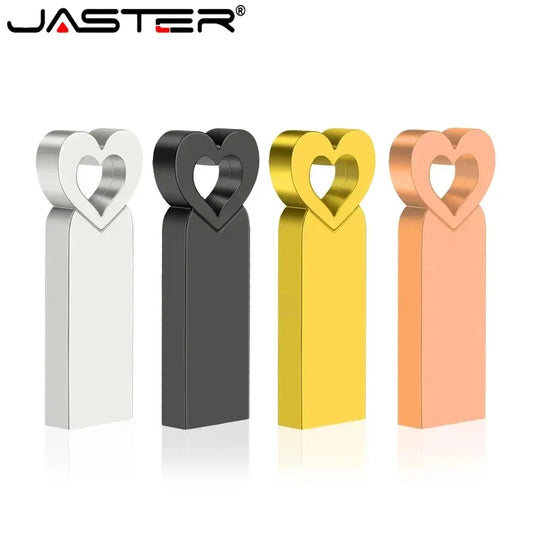 Capacity: 32GB, Color: Black - Mini Metal Heart Shaped USB Flash Drive 64GB Black Portable Pen Drive 32GB High Speed Memory Stick 16GB Waterproof USB Stick