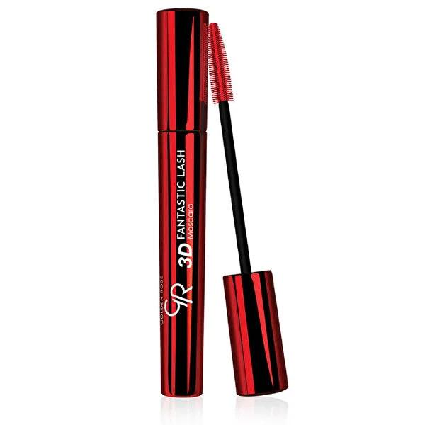 Máscara de pestañas Golden Rose 3D Fantastic Lash: alarga, da volumen y oscurece las pestañas con un cepillo flexible