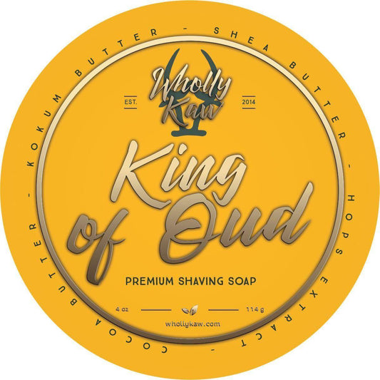 Wholly Kaw King of Oud Shaving Collection Shaving Set Pasteur Pharmacy Vegan Shaving Soap 4 oz
