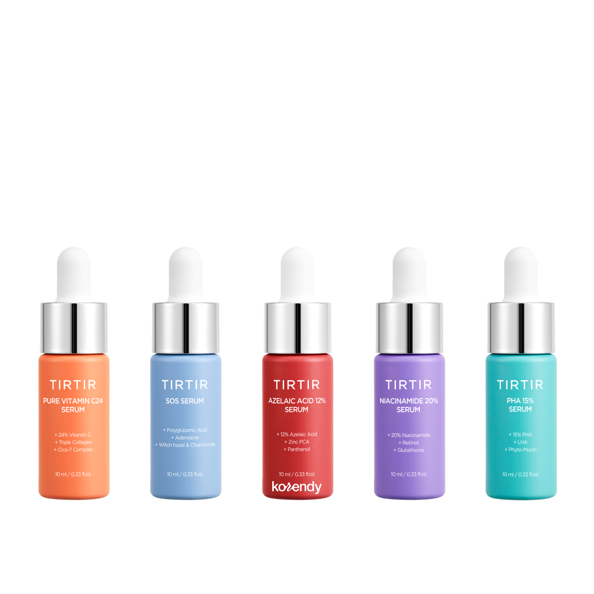 TIRTIR 5 Actives Power Serums Kit Targeted Skin Solutions 50ml