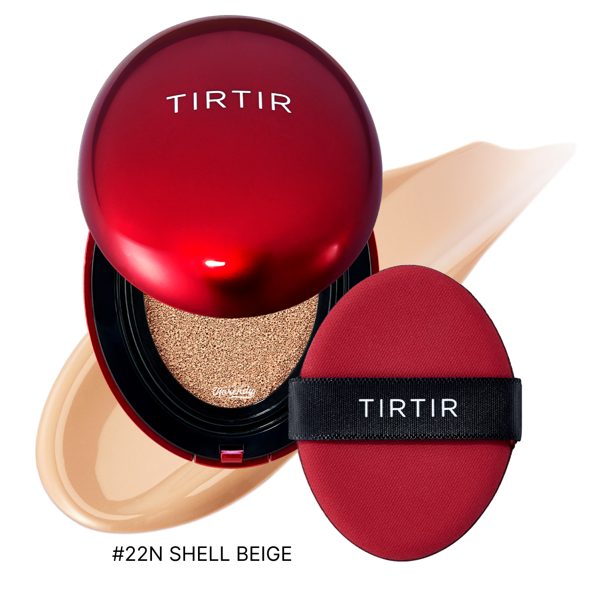 TIRTIR Mask Fit RED Cushion Foundation Satin Finish 18g #22N Shell Beige