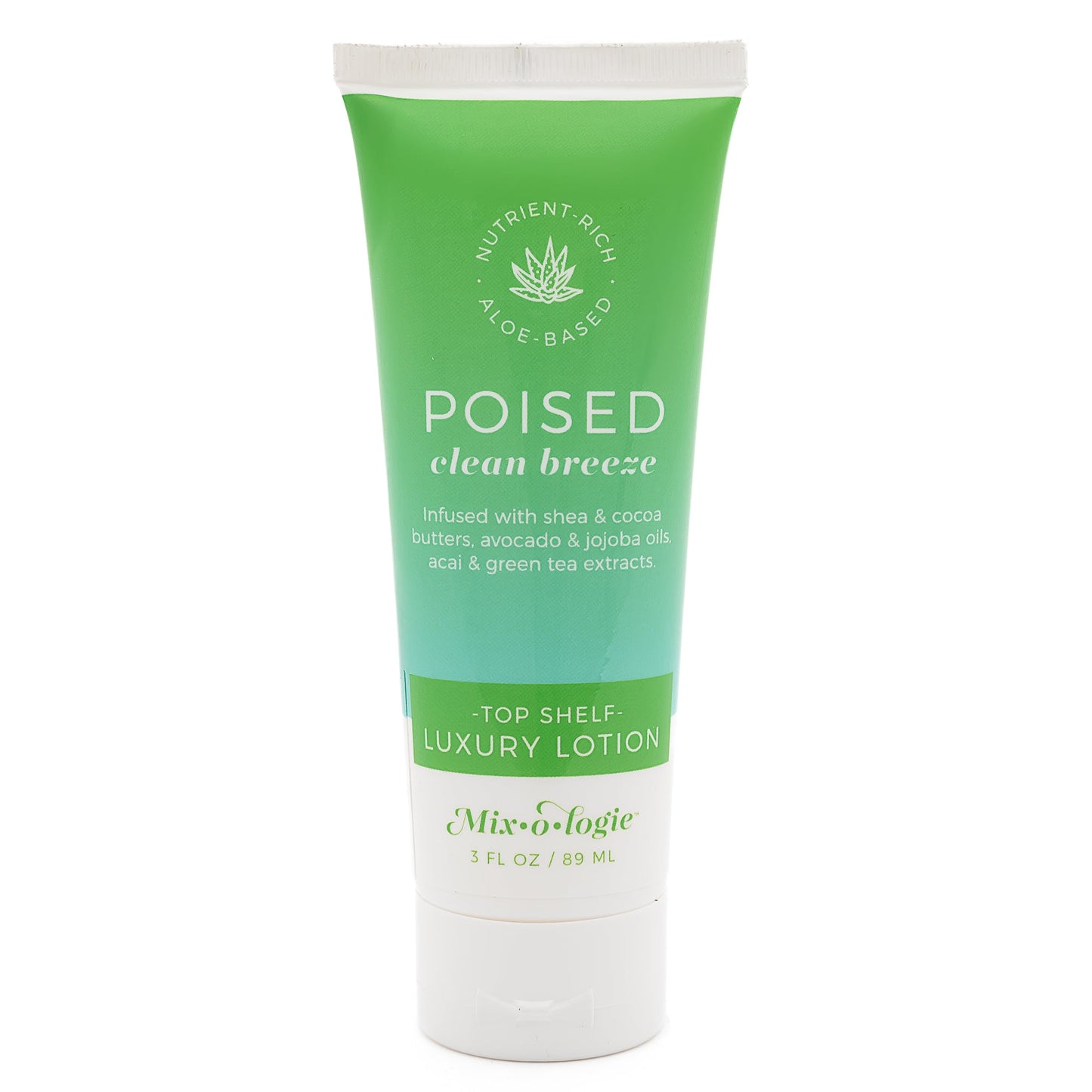 Poised (Clean Breeze) | Top Shelf Luxury Lotion (3 Fl. Oz) Women's Lotion MIXOLOGIE