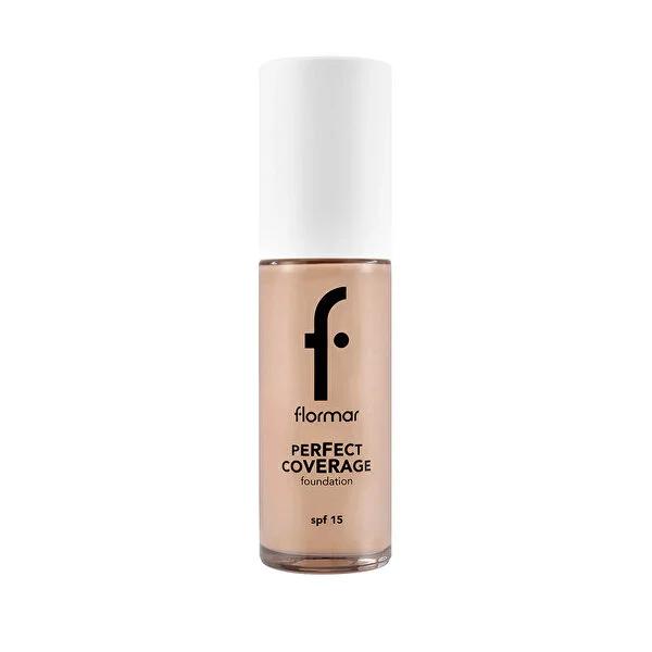 Flormar Perfect Coverage Foundation: SPF 15, High Pigment, Lasting Full Coverage for Flawless Skin