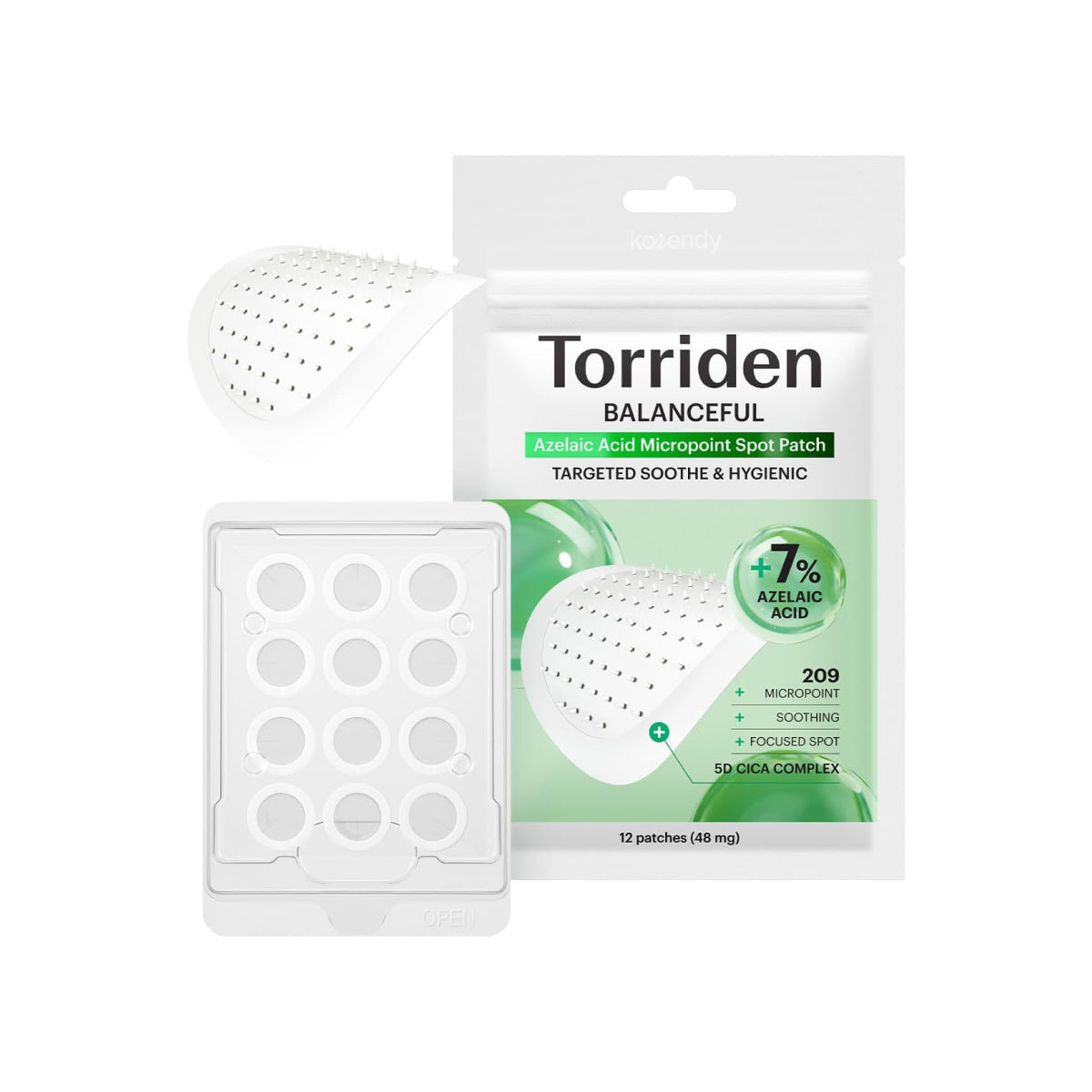 Torriden Balanceful Azelaic Acid Patch Soothing Blemish Care 12 Patches