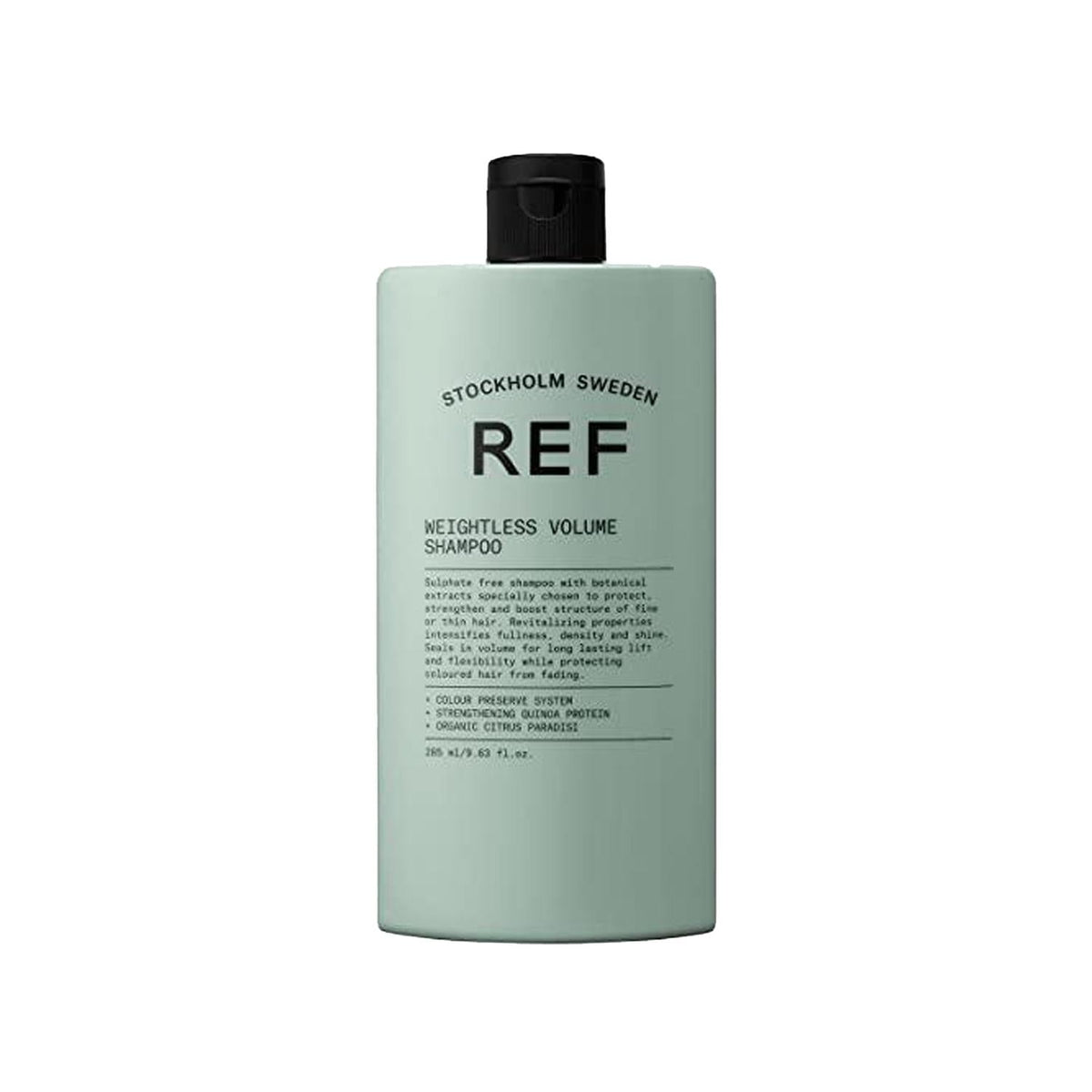 REF Weightless Volume Shampoo - 285ml, Lightweight Hair Care for Fine or Limp Hair, Adds Volume Without Weighing Down