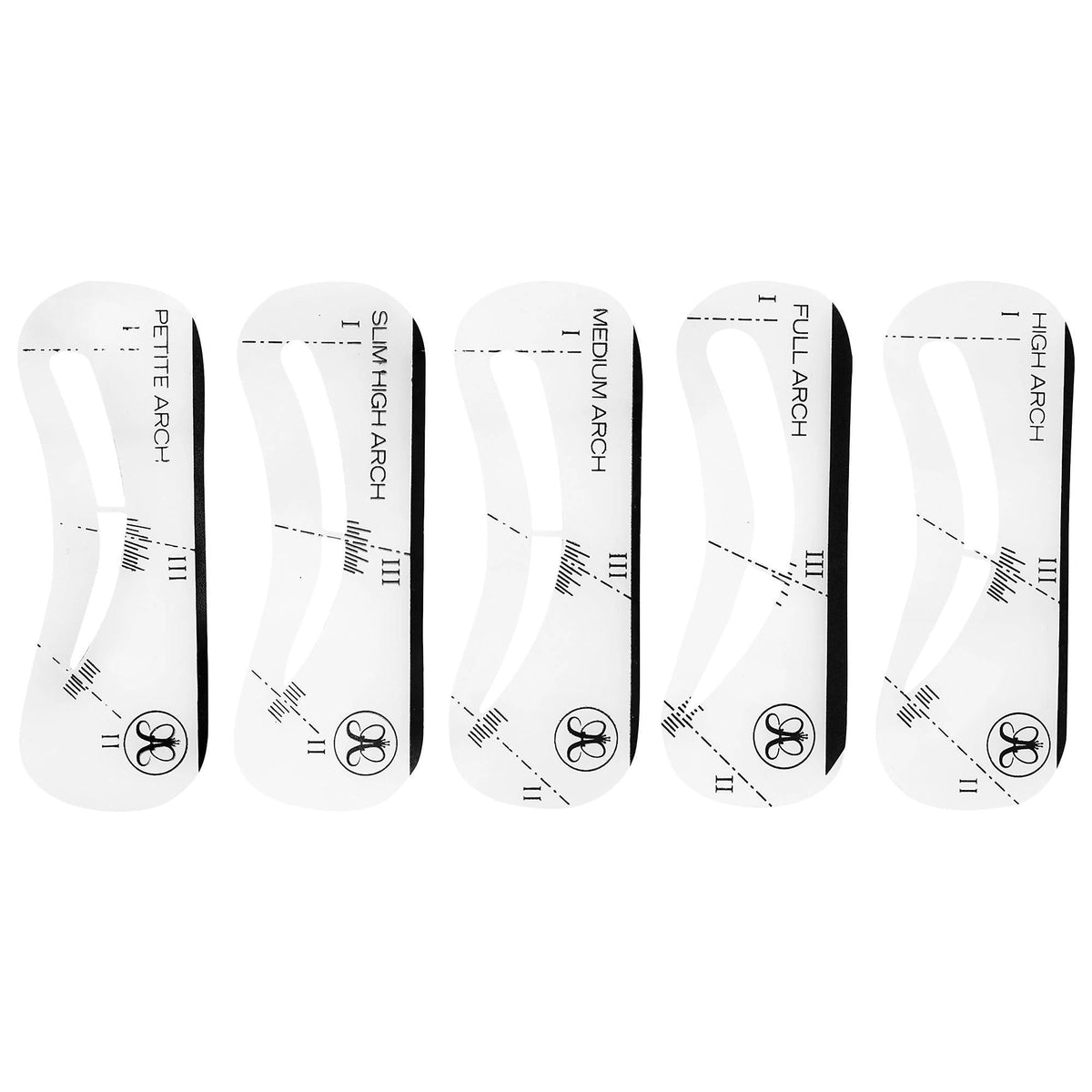 Anastasia Eyebrow Shaping Stencil Set - 5 Shapes for Perfect Brows at Home