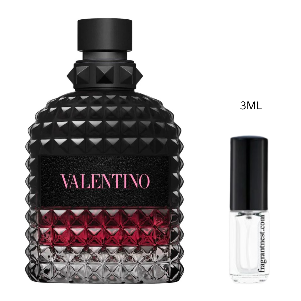 Valentino Uomo Born In Roma Intense Eau De Parfum Travel Spray | Sample Fragrant Nest 3mL Glass Spray (45 Sprays)