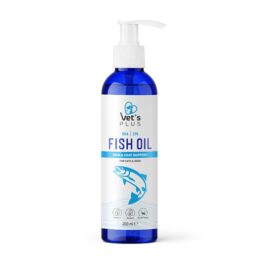 Vet's Plus Pet Supplement Oil - Omega 3 for Cats and Dogs, Fish Oil for Pets, Supports Pet Health and Nutrition