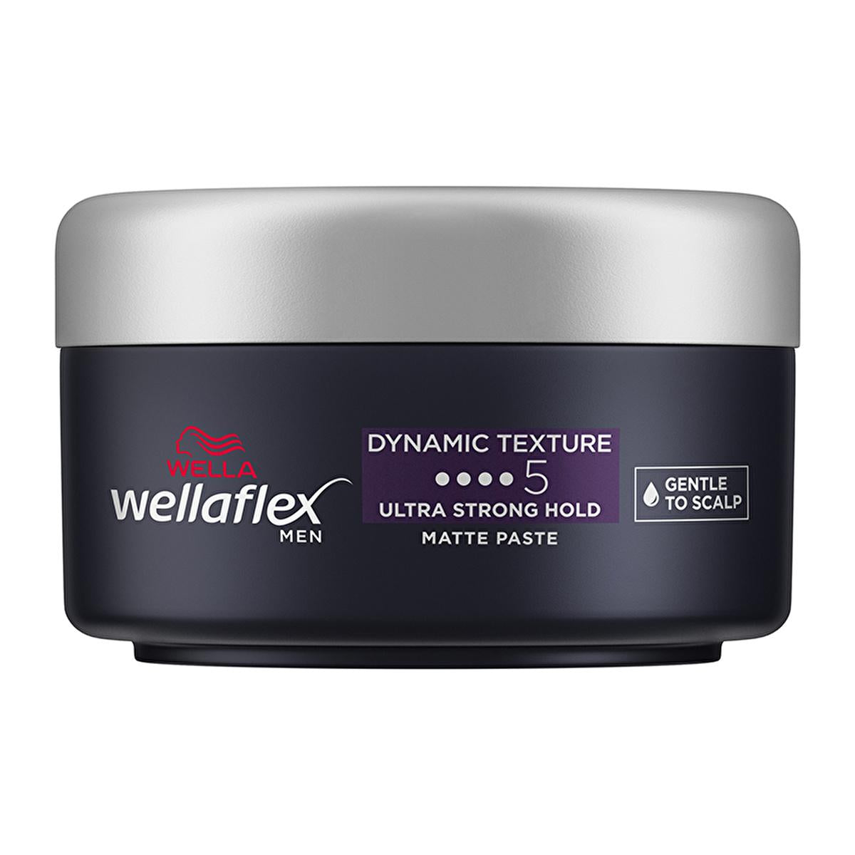 Pasta mate para peinar Wella Wellaflex Men Dynamic Texture - Cera para el cabello de fijación ultra fuerte | 75 ml
