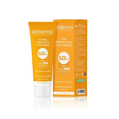Crema solar facial Alldermo FPS50 - Hidratante, sin parabenos con vitamina E