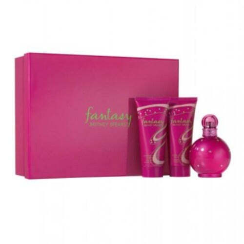Britney Spears Fantasy 3 Piece Gift Set - 3.3 oz Eau de Parfum for Women Women's Gift Sets Britney Spears