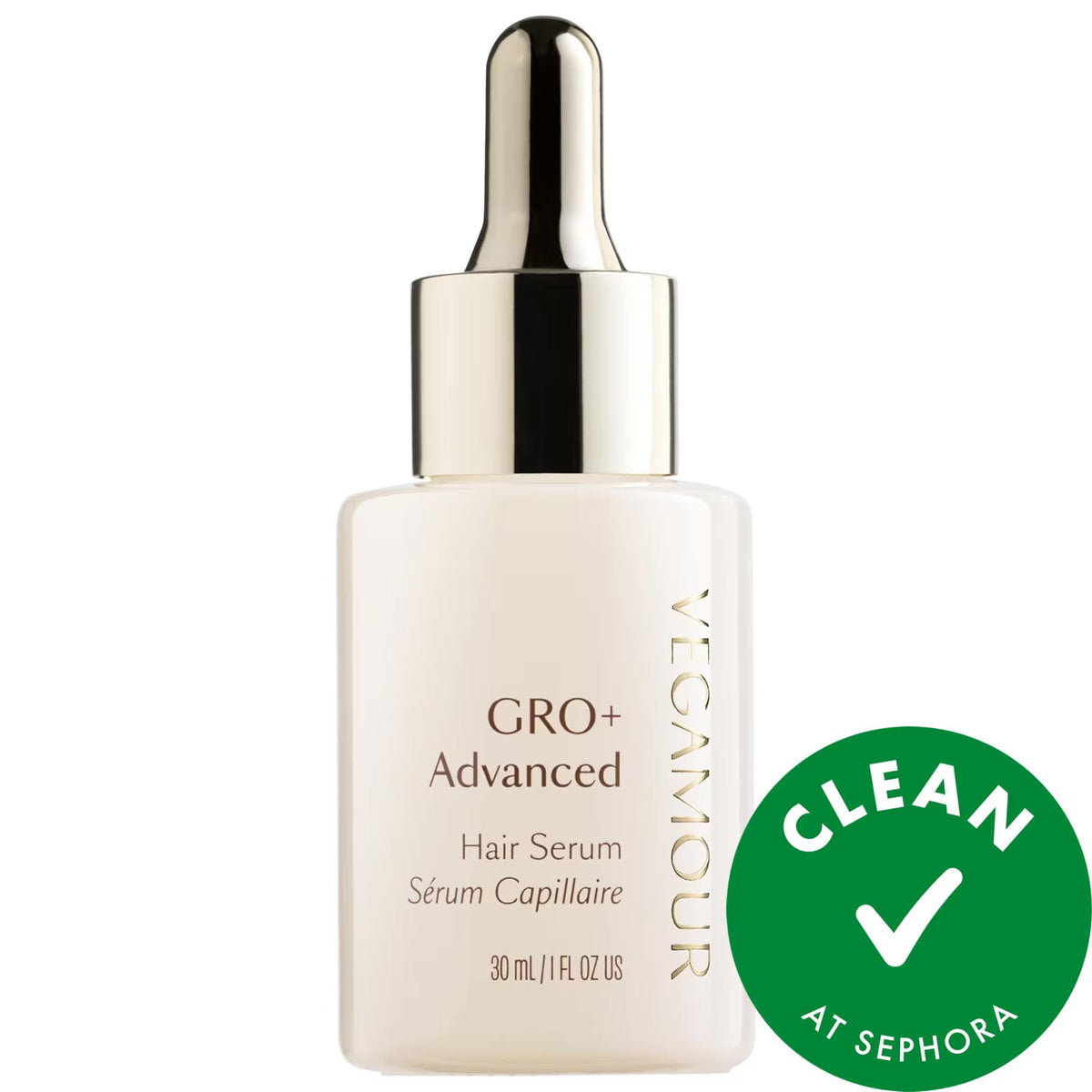 Vegamour GRO+ Advanced Hair Serum for Thinning Hair - Vegan, Gluten-Free, Cruelty-Free, Improves Hair Density & Reduces Shedding
