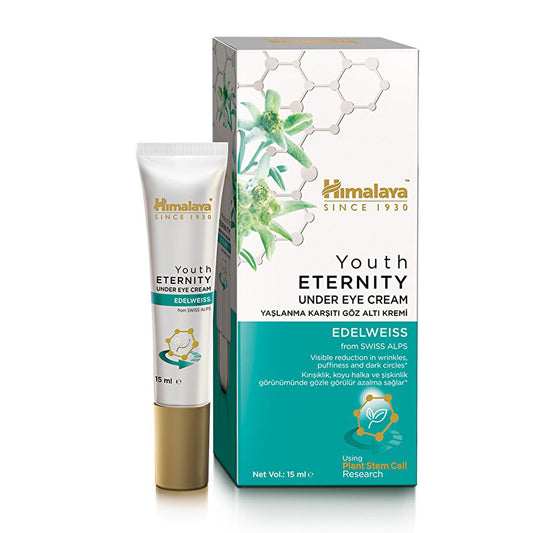 Crème contour des yeux anti-âge Himalaya Youth Eternity - Réduit les cernes et les ridules, 15 ml