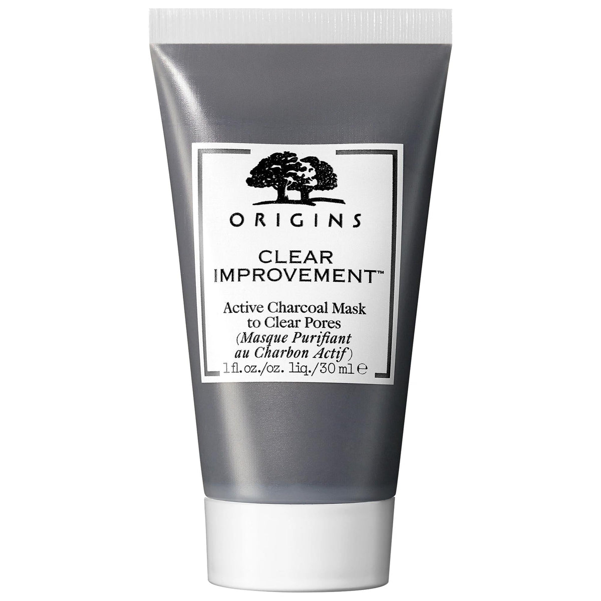 Origins Mini Clear Improvement Active Charcoal Mask: Deep Pore Cleansing, Detoxifying & Oil Control - For Blackheads & Acne Treatment