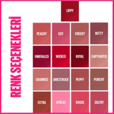 Labial líquido Maybelline Super Stay Vinyl Ink - Color de labios de larga duración con acabado vinilo, tono 145 Rogue