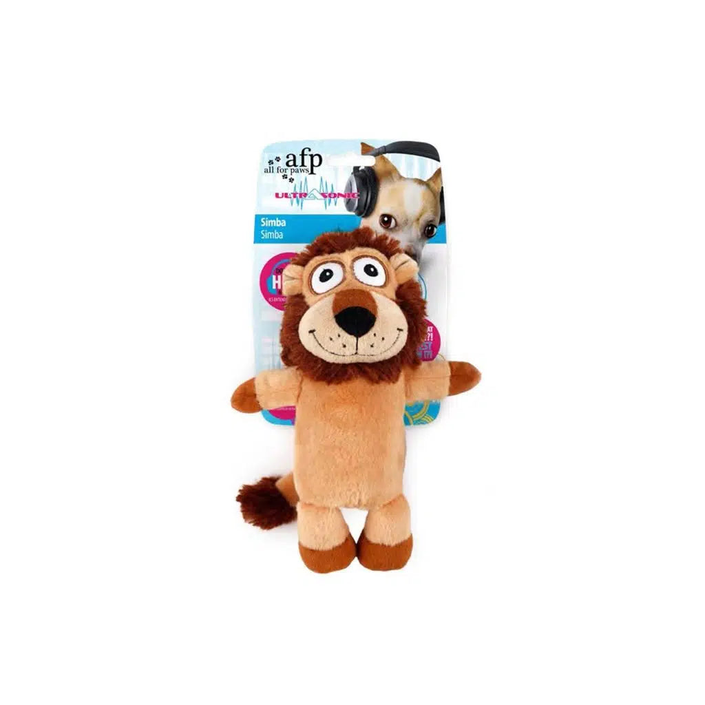 Jouet en peluche interactif pour chien Lion à ultrasons AFP 24x17x8 cm