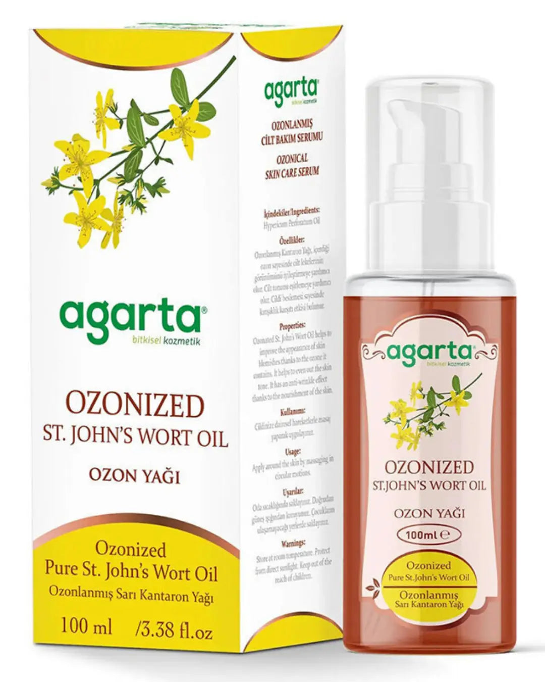 Huile de millepertuis ozonée Agarta pour le teint 100 ml