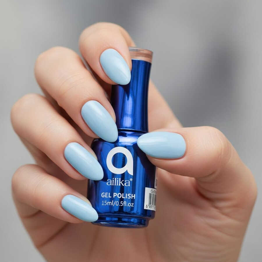 Ailika 049 Gel Nail Polish Deep Sapphire Blue 15 ml