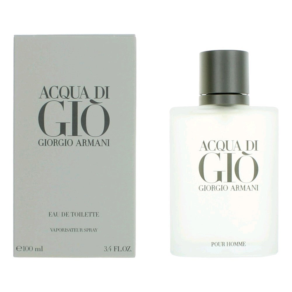 Acqua Di Gio by Giorgio Armani, 3.4 oz Eau De Toilette Spray for Men Giorgio Armani Giorgio Armani